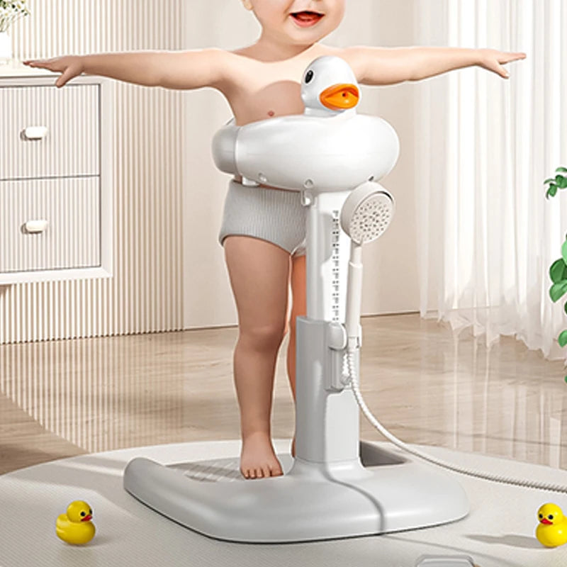Baby Bath Stand with Adjustable Shower Tower – Anti-Slip, 0–36 Months