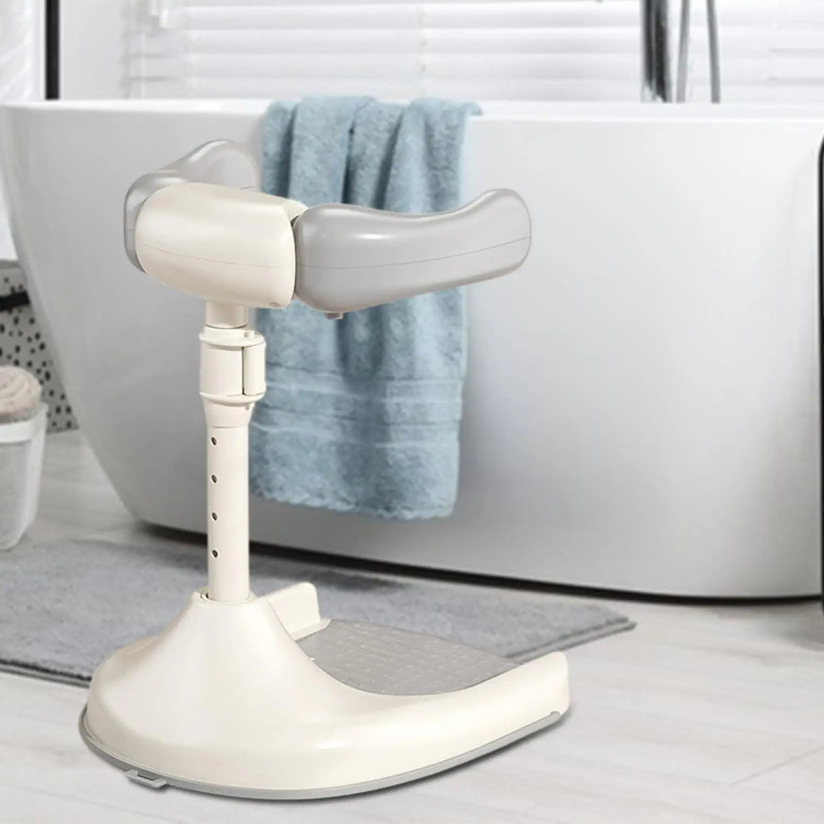 Baby Bath Stand with Adjustable Shower Tower – Anti-Slip, 0–36 Months