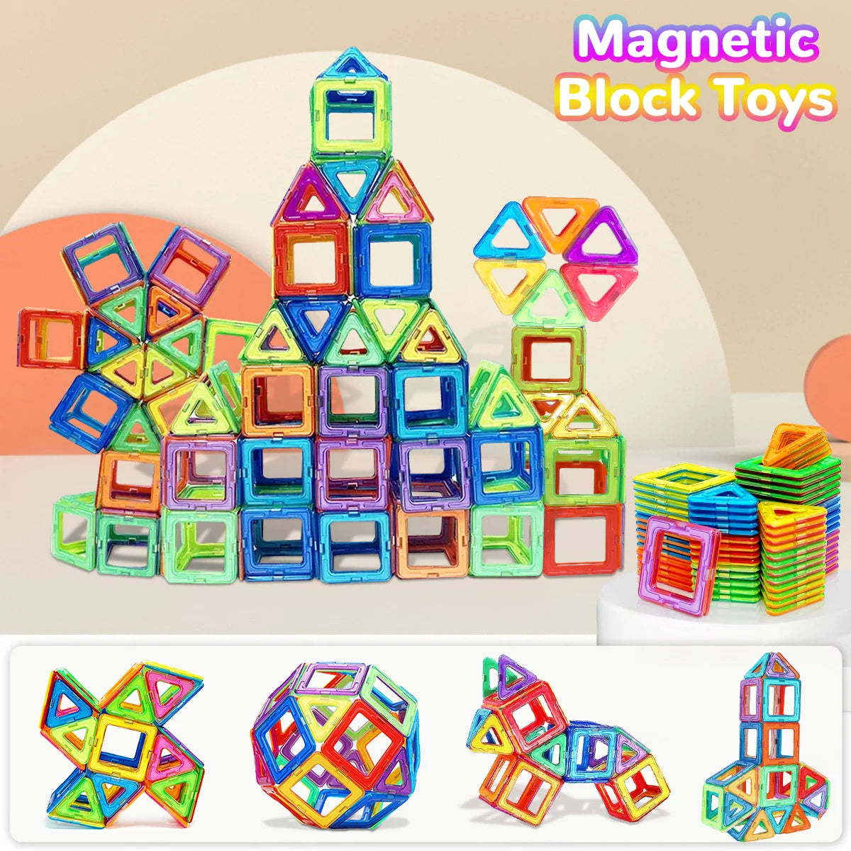 Magnetic Building Blocks – STEM Construction Toy Set