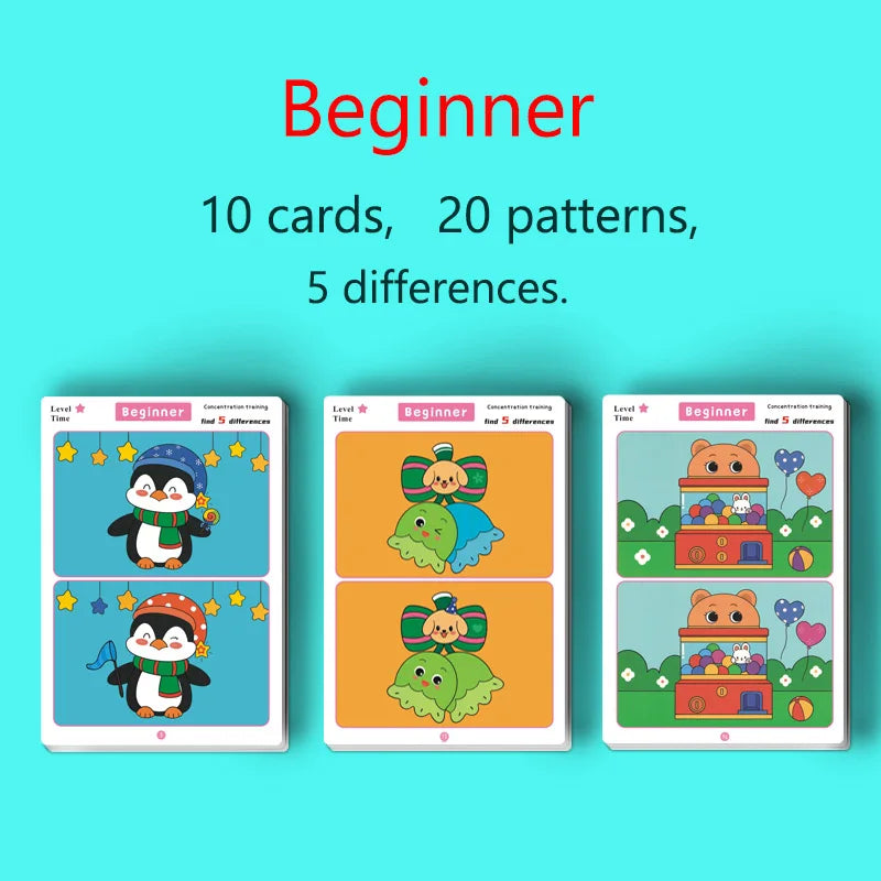 Spot the Difference – Reusable Educational Game Cards