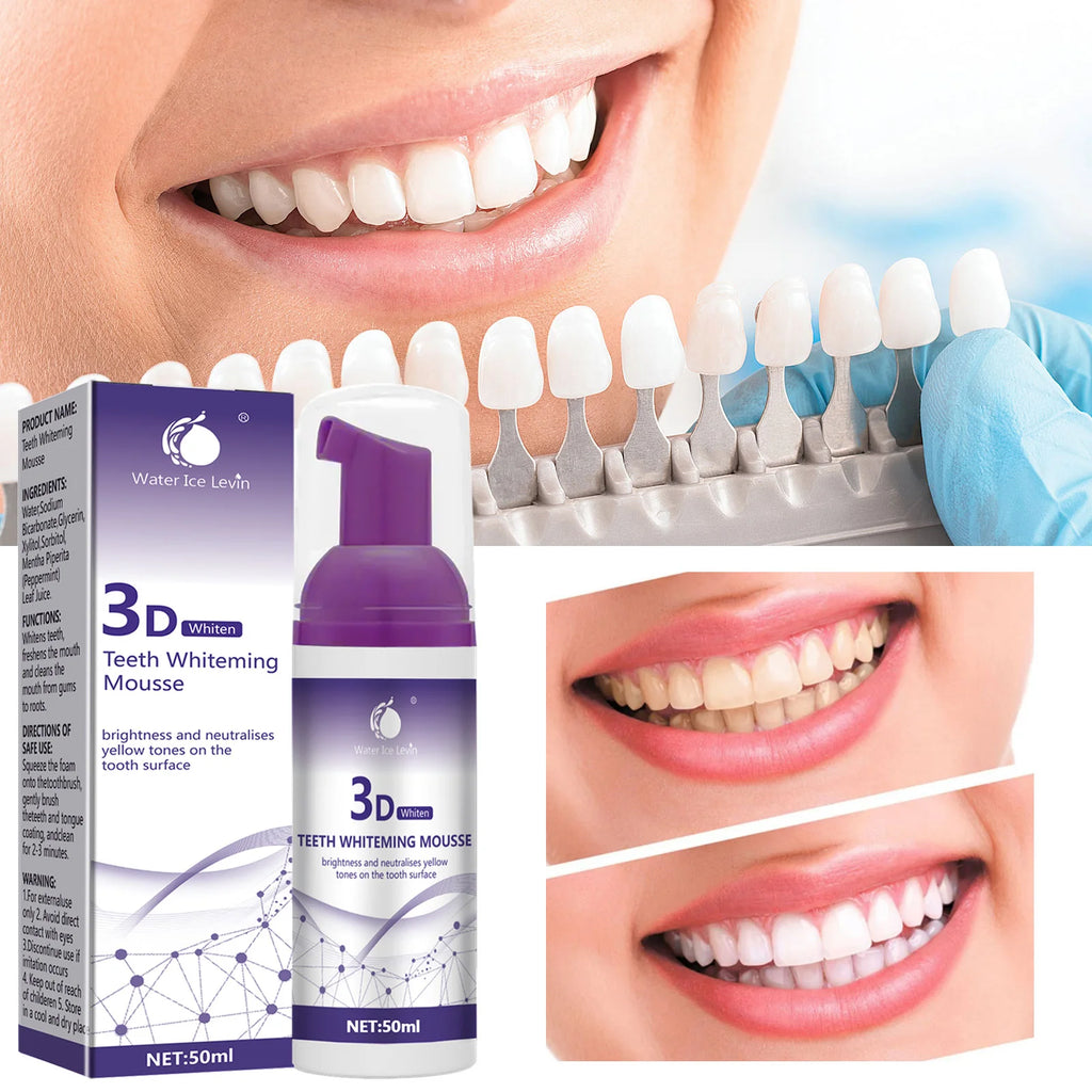Purple Whitening Mousse Toothpaste – Deep Cleansing & Fresh Breath (50ml)