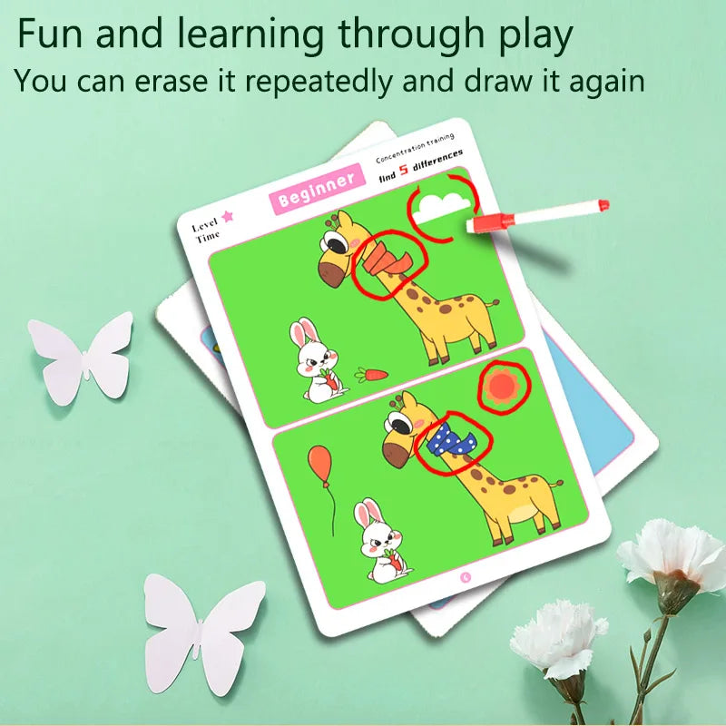 Spot the Difference – Reusable Educational Game Cards