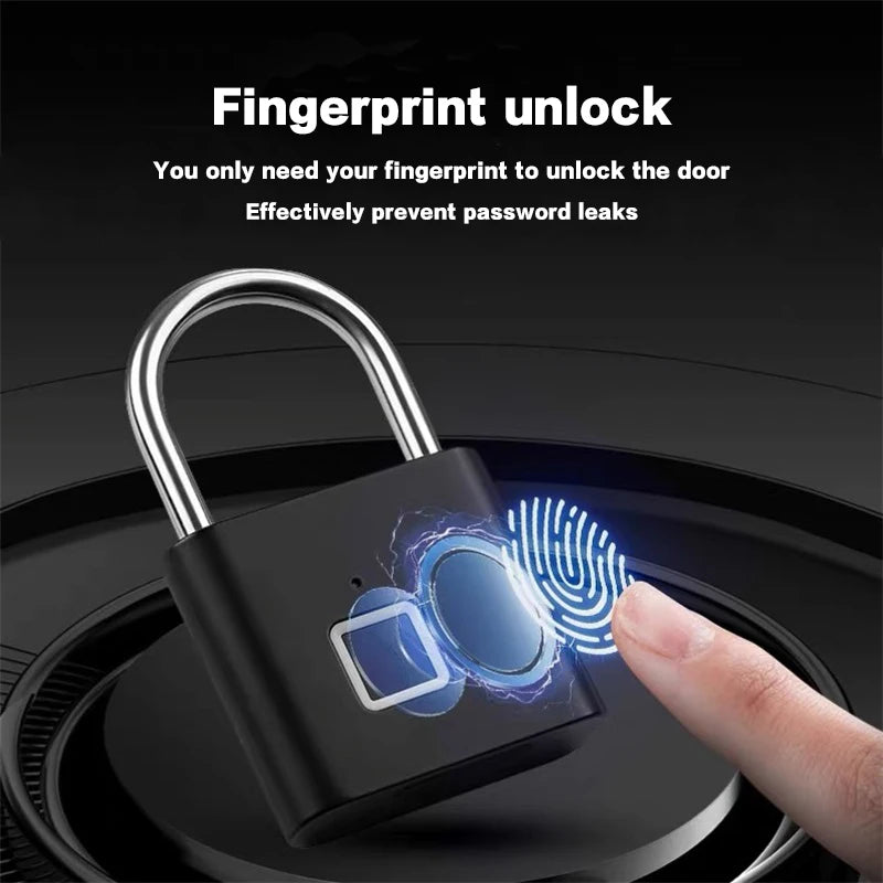 CDOK P2 Fingerprint Padlock – Biometric, Waterproof & Rechargeable