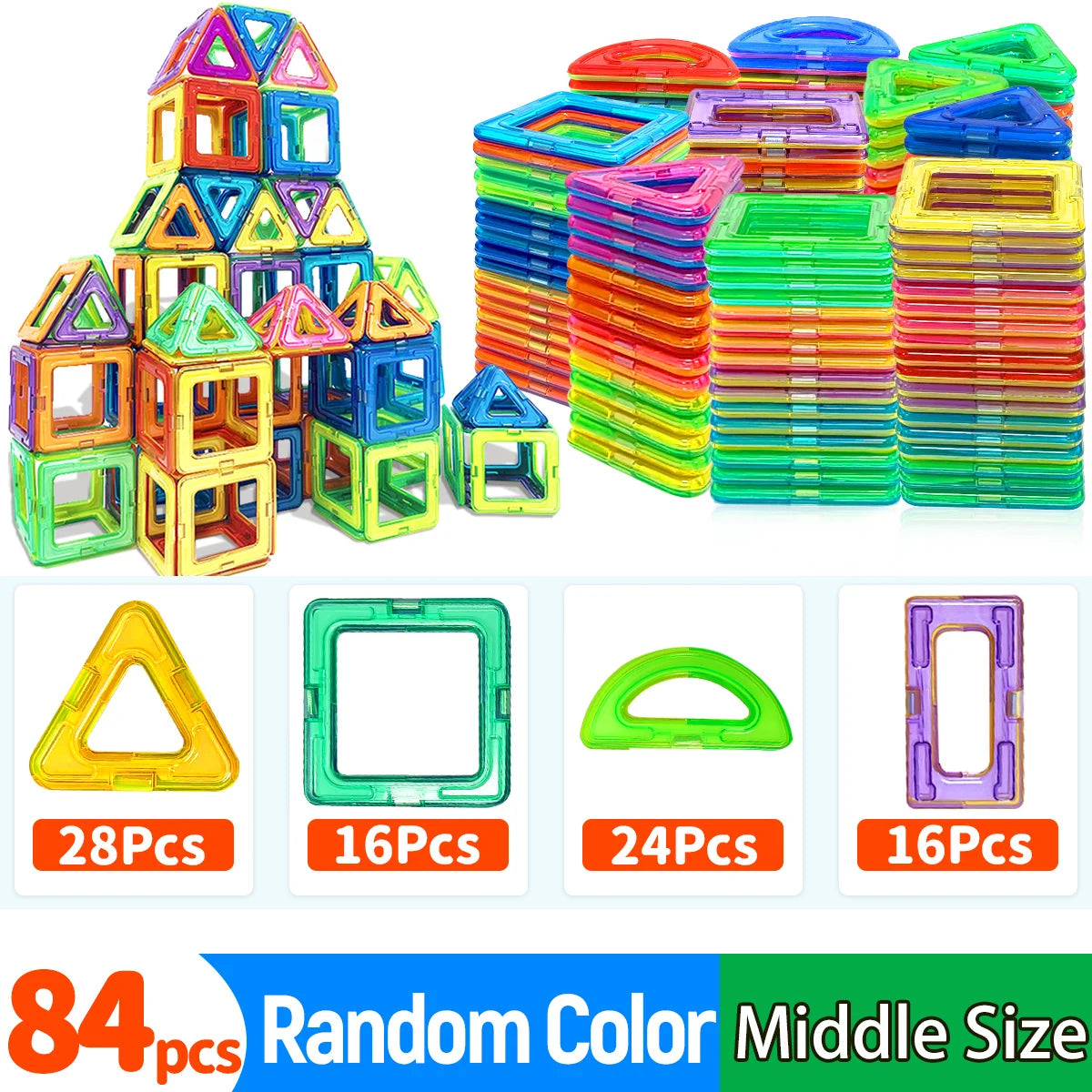 Magnetic Building Blocks – STEM Construction Toy Set