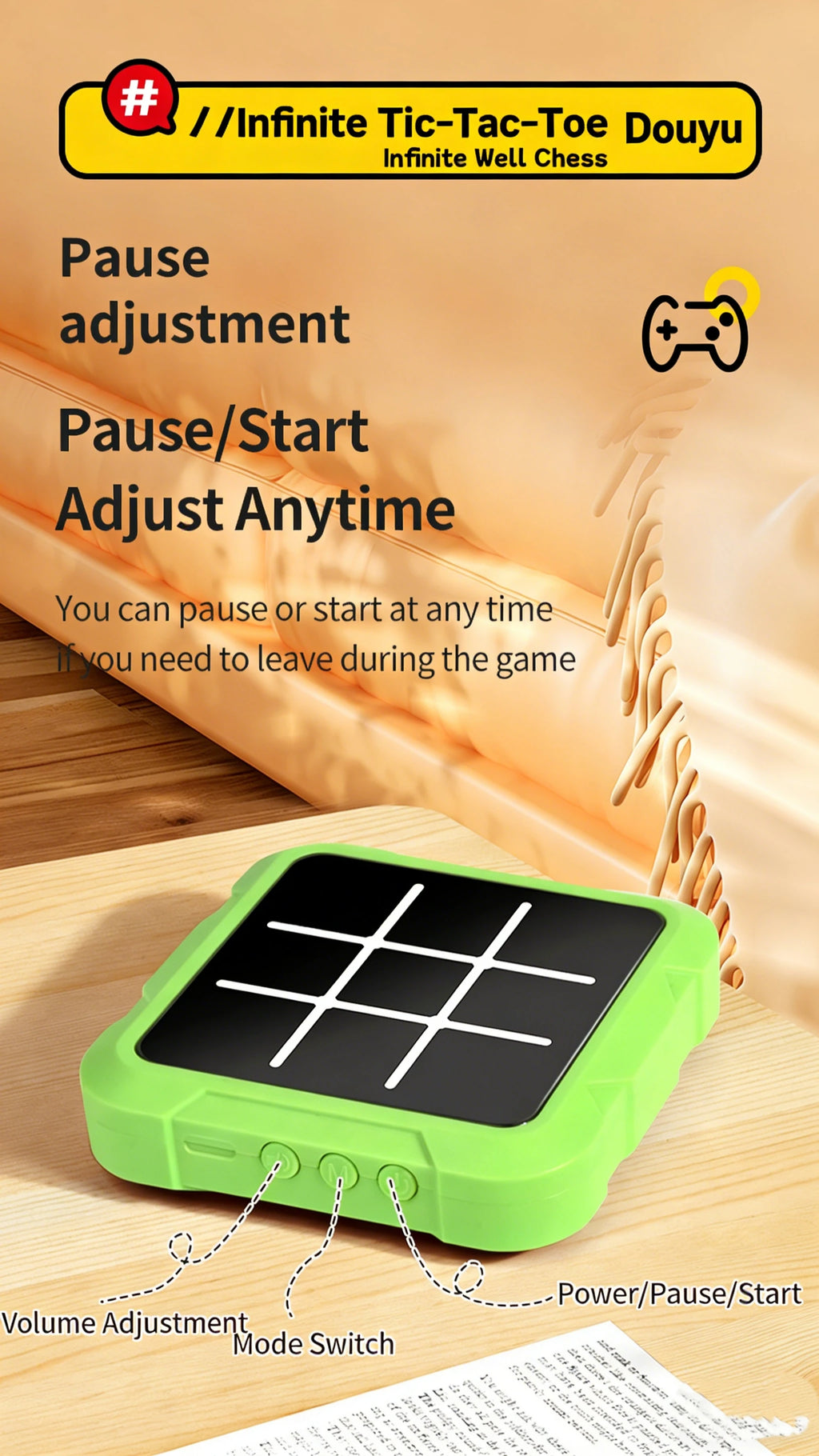 Electronic Tic-Tac-Toe Strategy Game for Kids