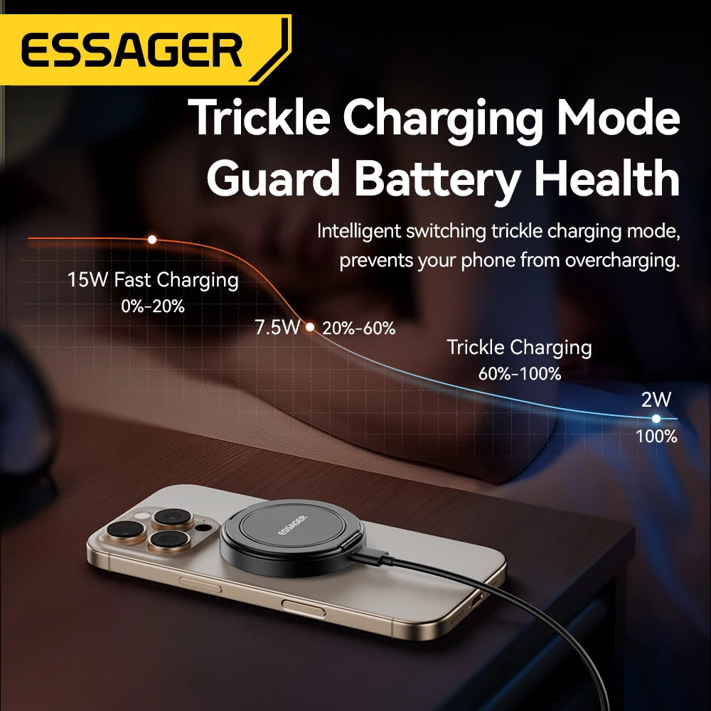 Essager 15W Magnetic Wireless Charger & Phone Holder