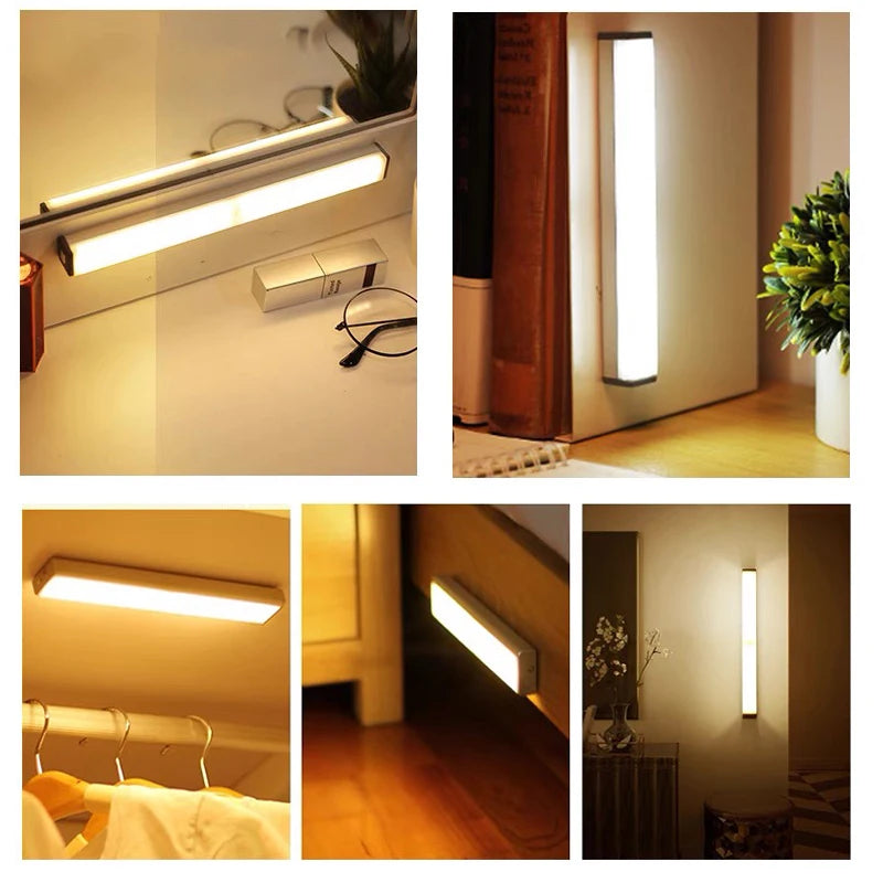 Wireless Motion Sensor LED Night Light – USB Rechargeable