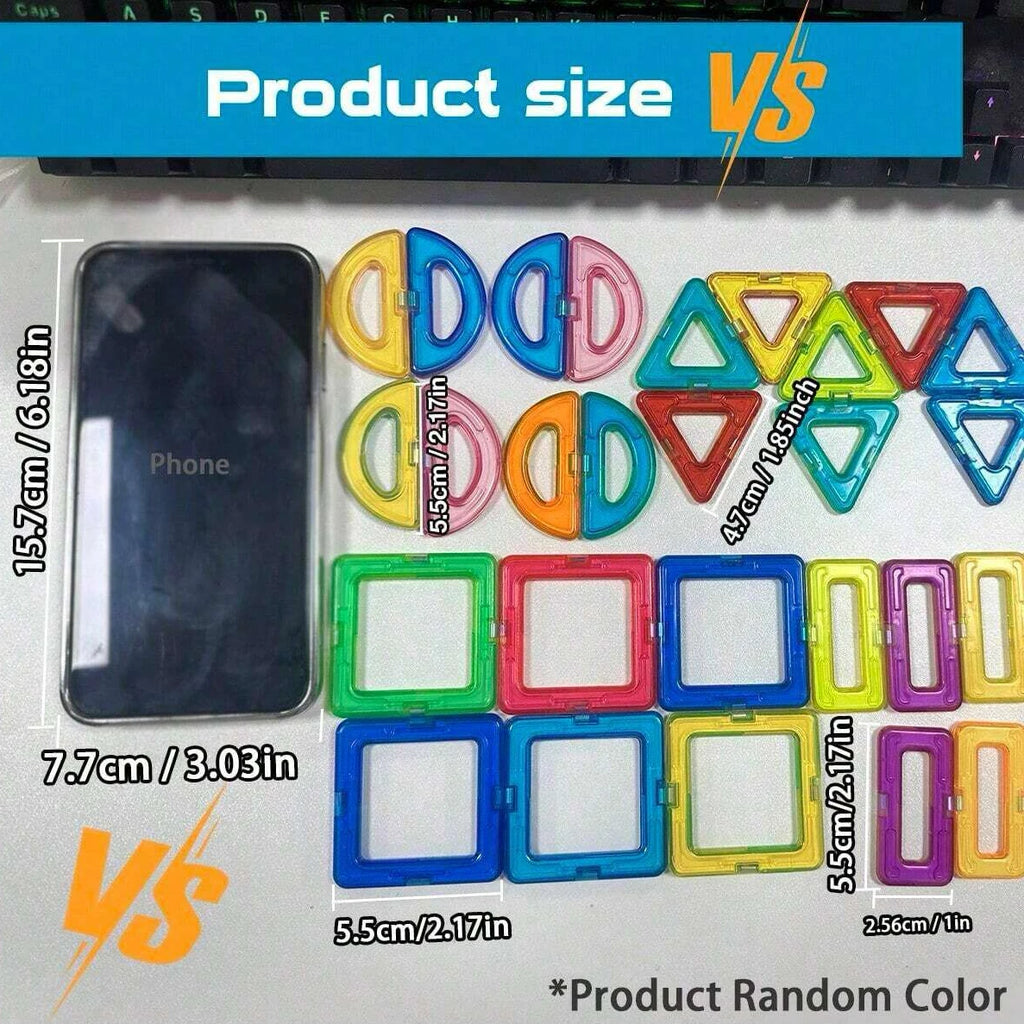 Magnetic Building Blocks – STEM Construction Toy Set