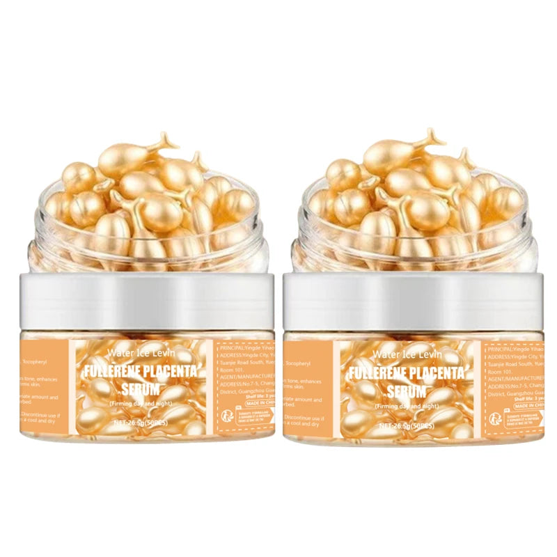 Collagen Face Serum Capsules – Hyaluronic Acid, Anti-Wrinkle & Brightening (50 Pcs)