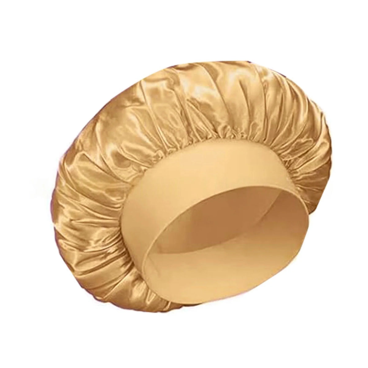 Satin Hair Bonnet – Wide-Band Sleep Cap for Women