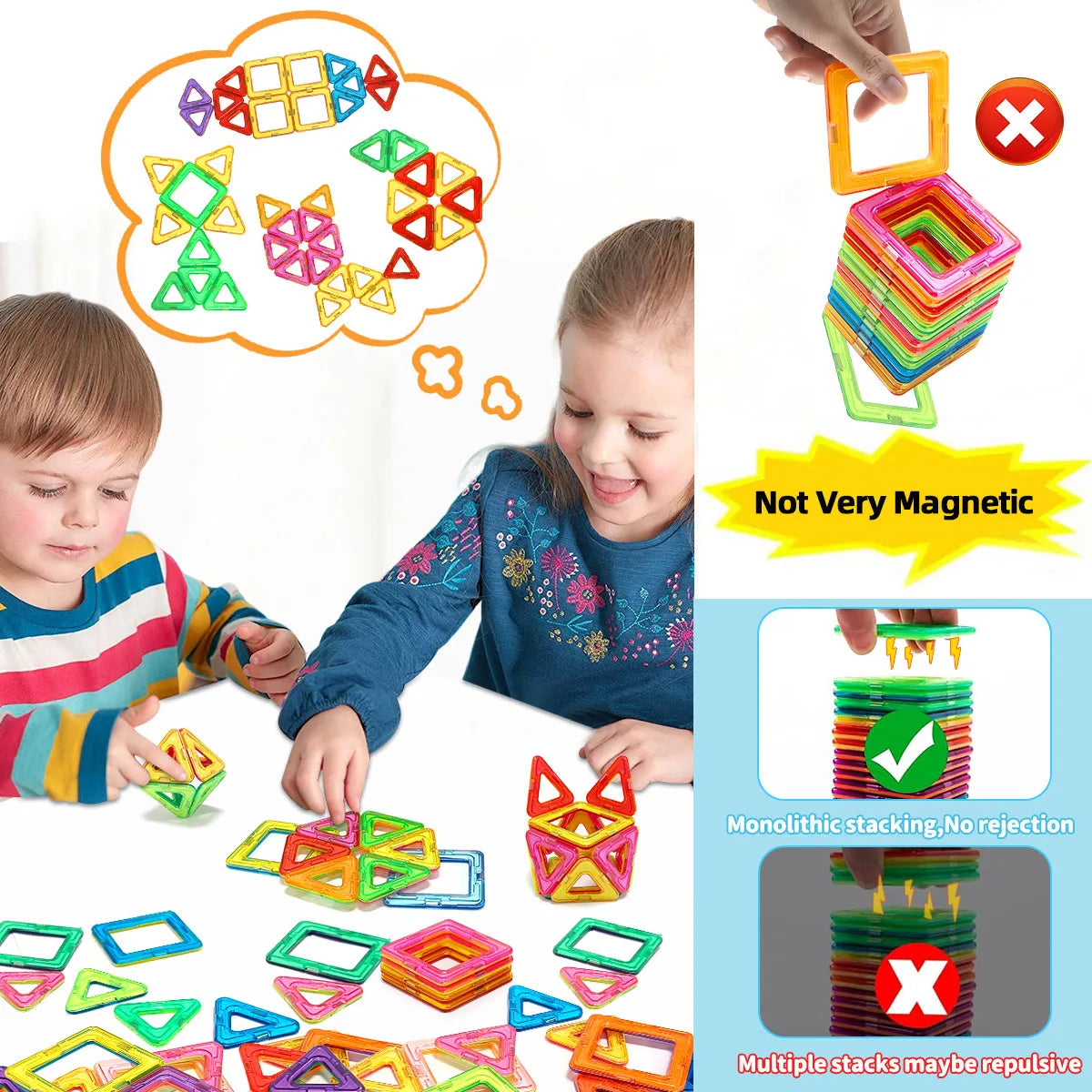 Magnetic Building Blocks – STEM Construction Toy Set