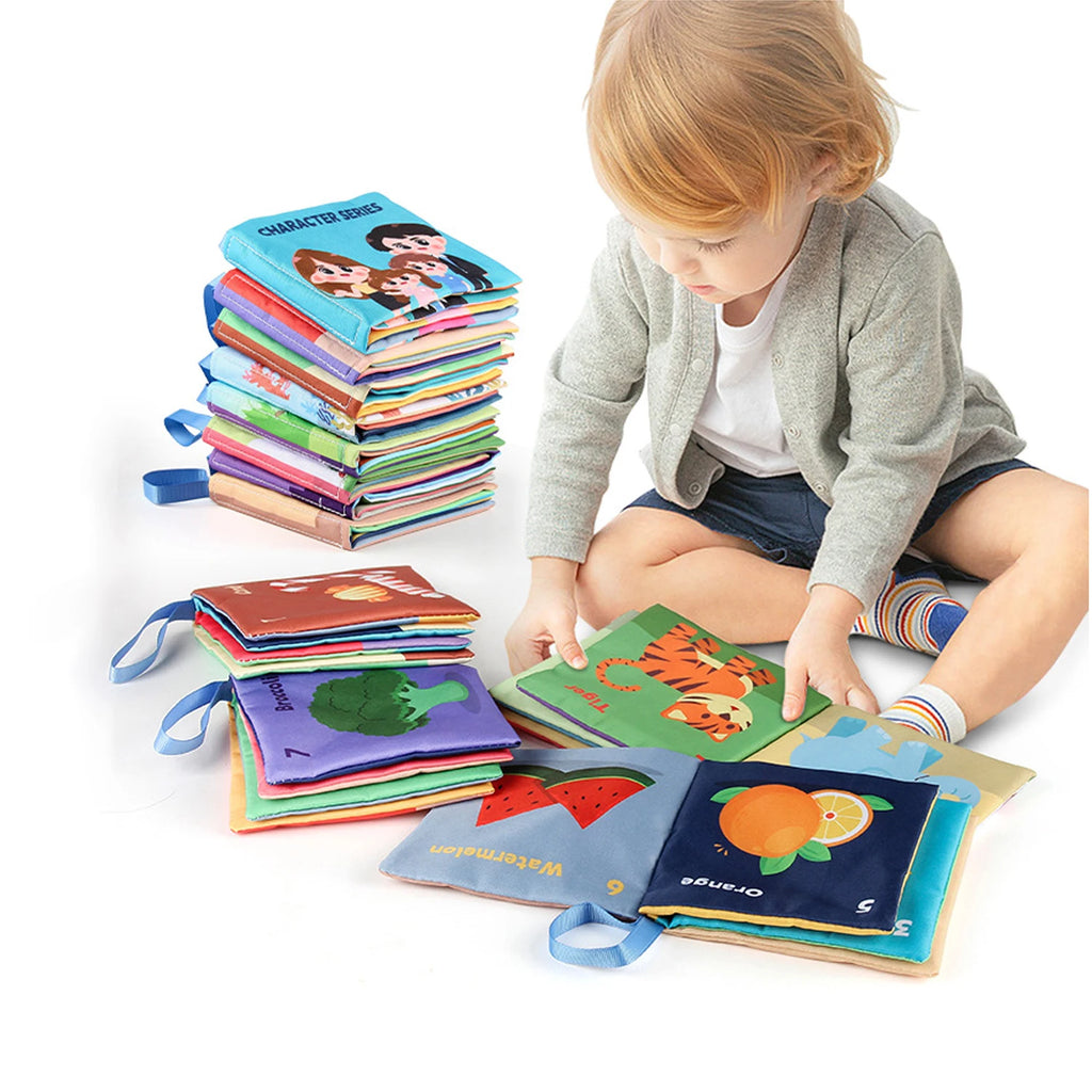 Montessori 3D Touch & Feel Sensory Cloth Book for Babies