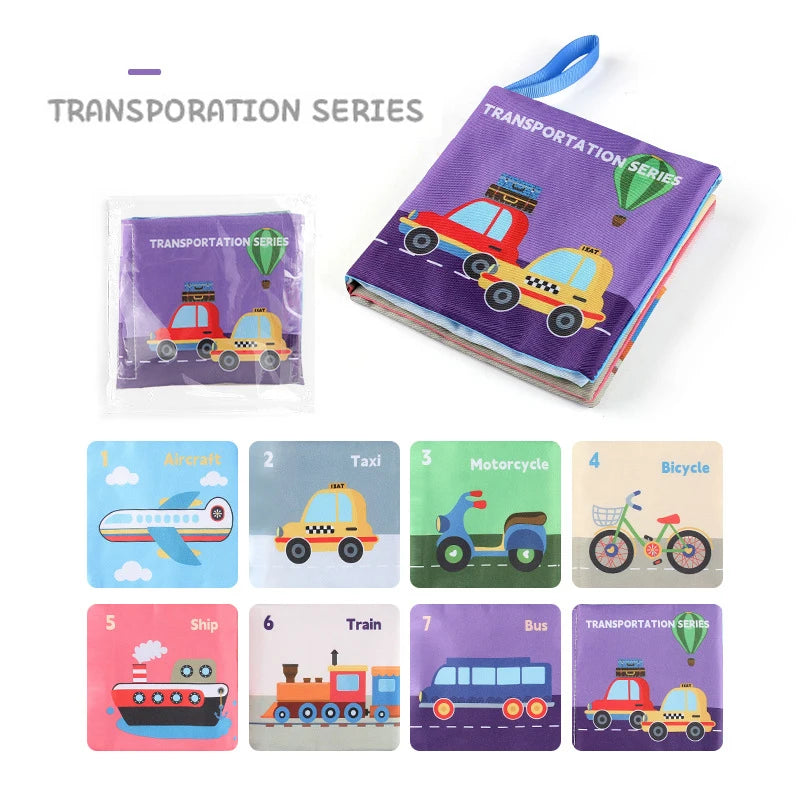 Montessori 3D Touch & Feel Sensory Cloth Book for Babies