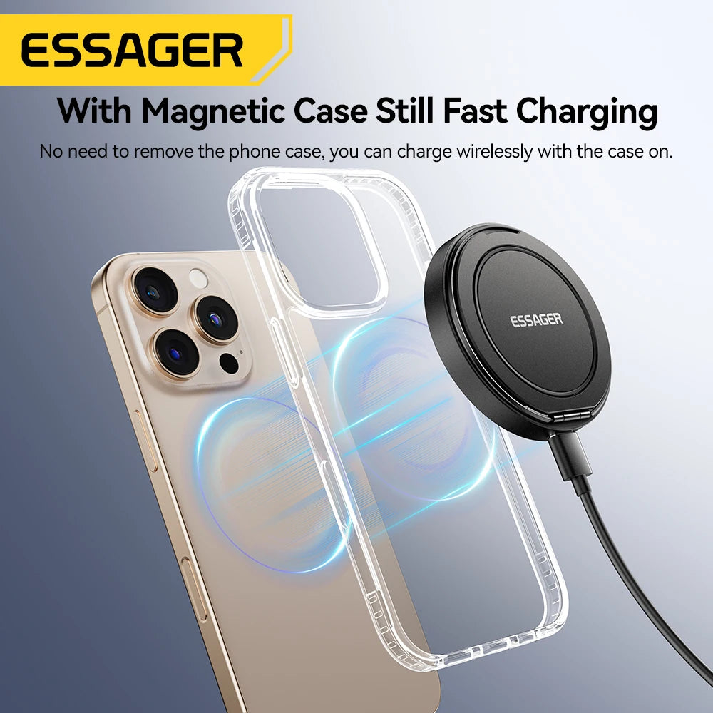 Essager 15W Magnetic Wireless Charger & Phone Holder
