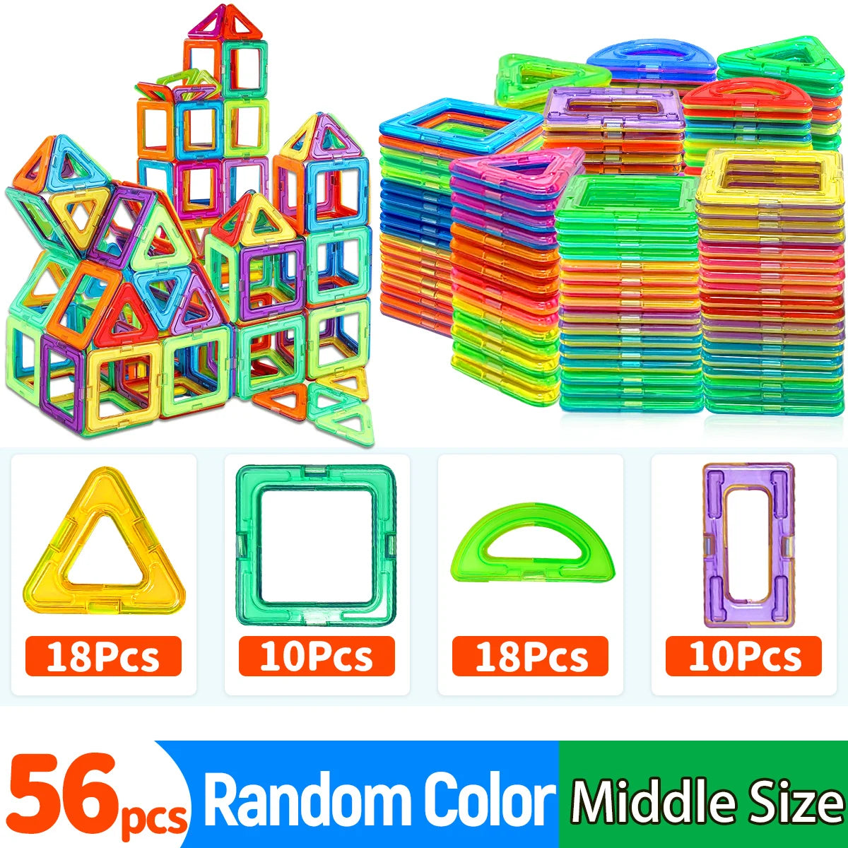 Magnetic Building Blocks – STEM Construction Toy Set