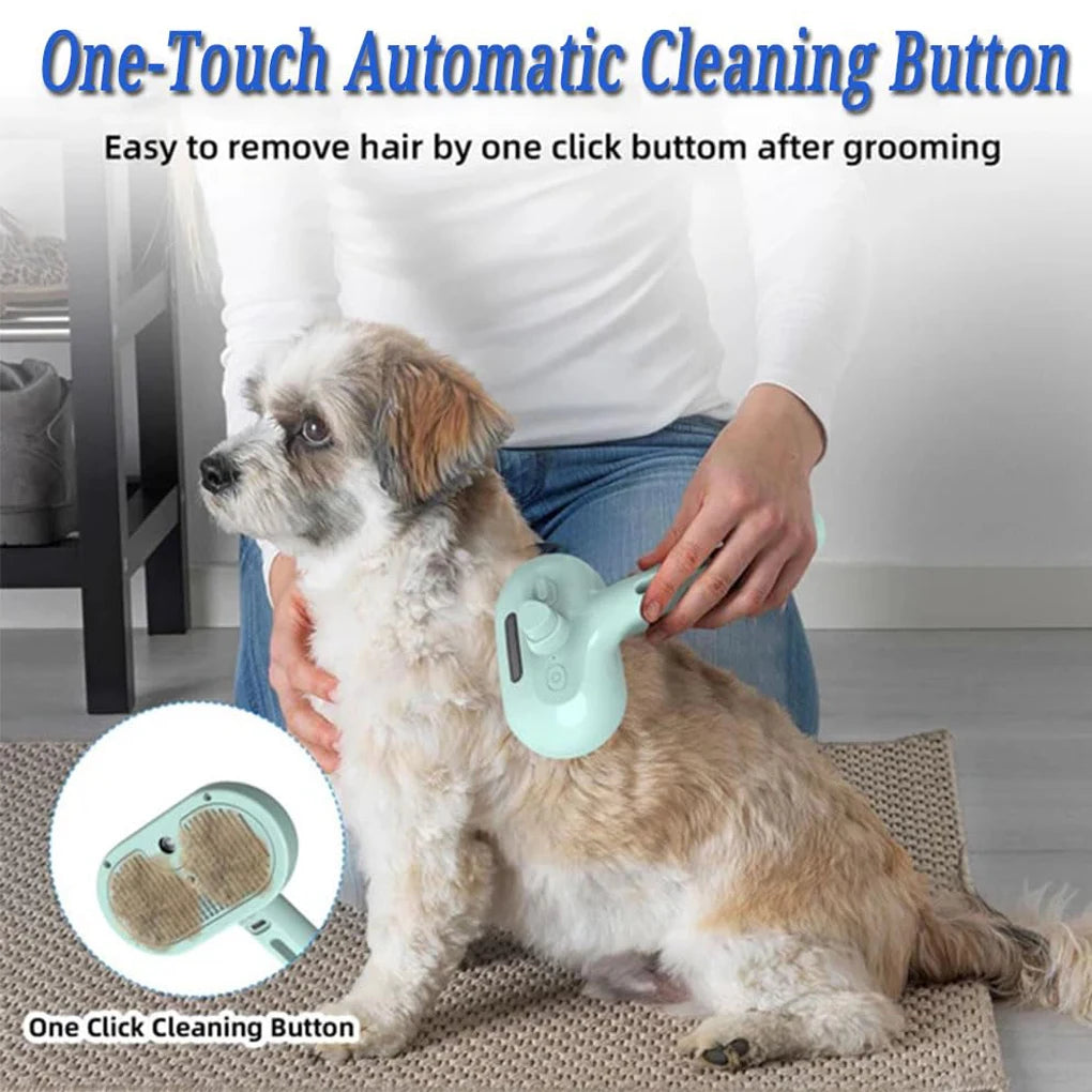 Steam Spray Dog Grooming Brush – Effortless Pet Grooming Tool