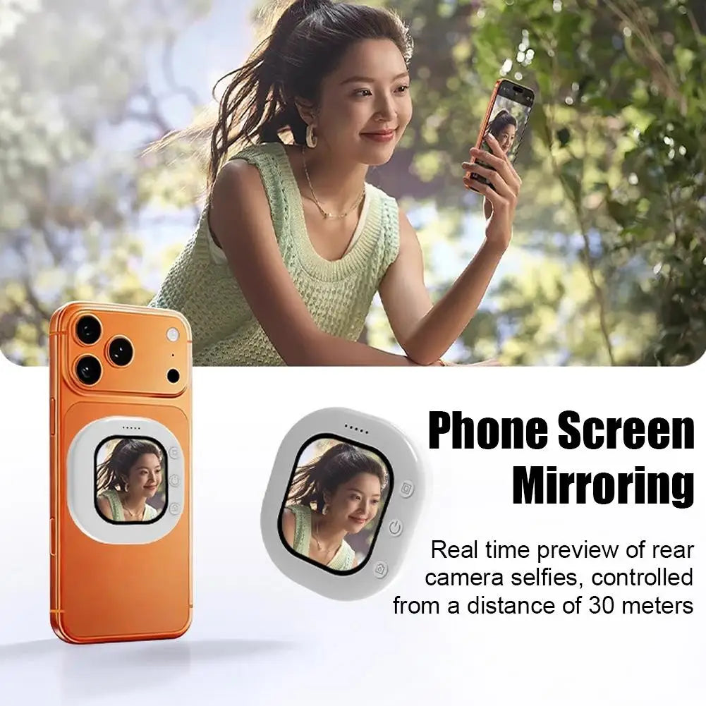 Phone Selfie Monitor Screen Holder – Rear Camera Vlogging Clip