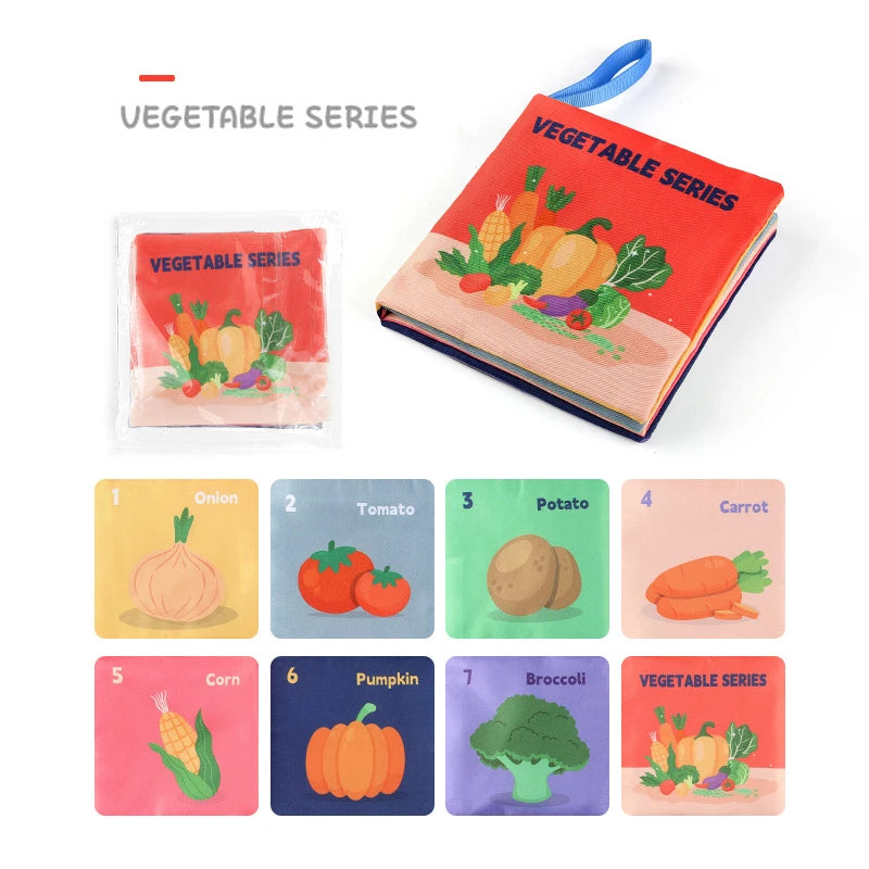 Montessori 3D Touch & Feel Sensory Cloth Book for Babies