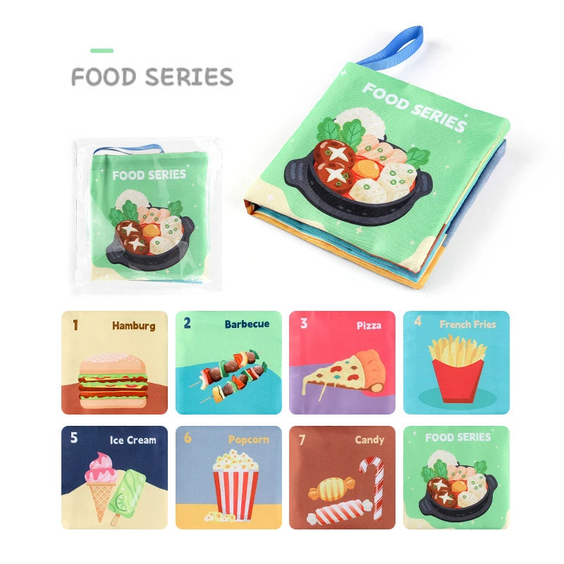 Montessori 3D Touch & Feel Sensory Cloth Book for Babies