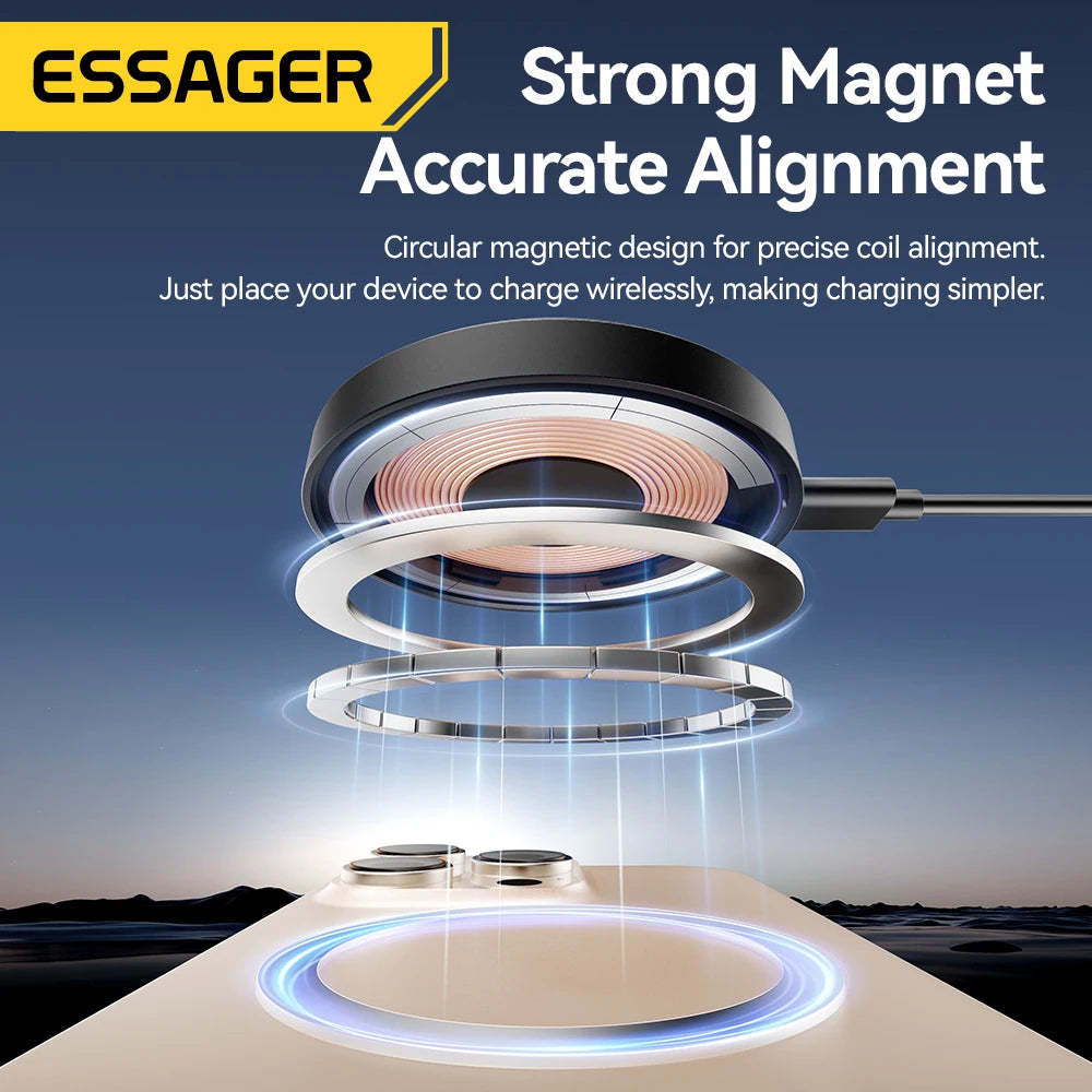 Essager 15W Magnetic Wireless Charger & Phone Holder