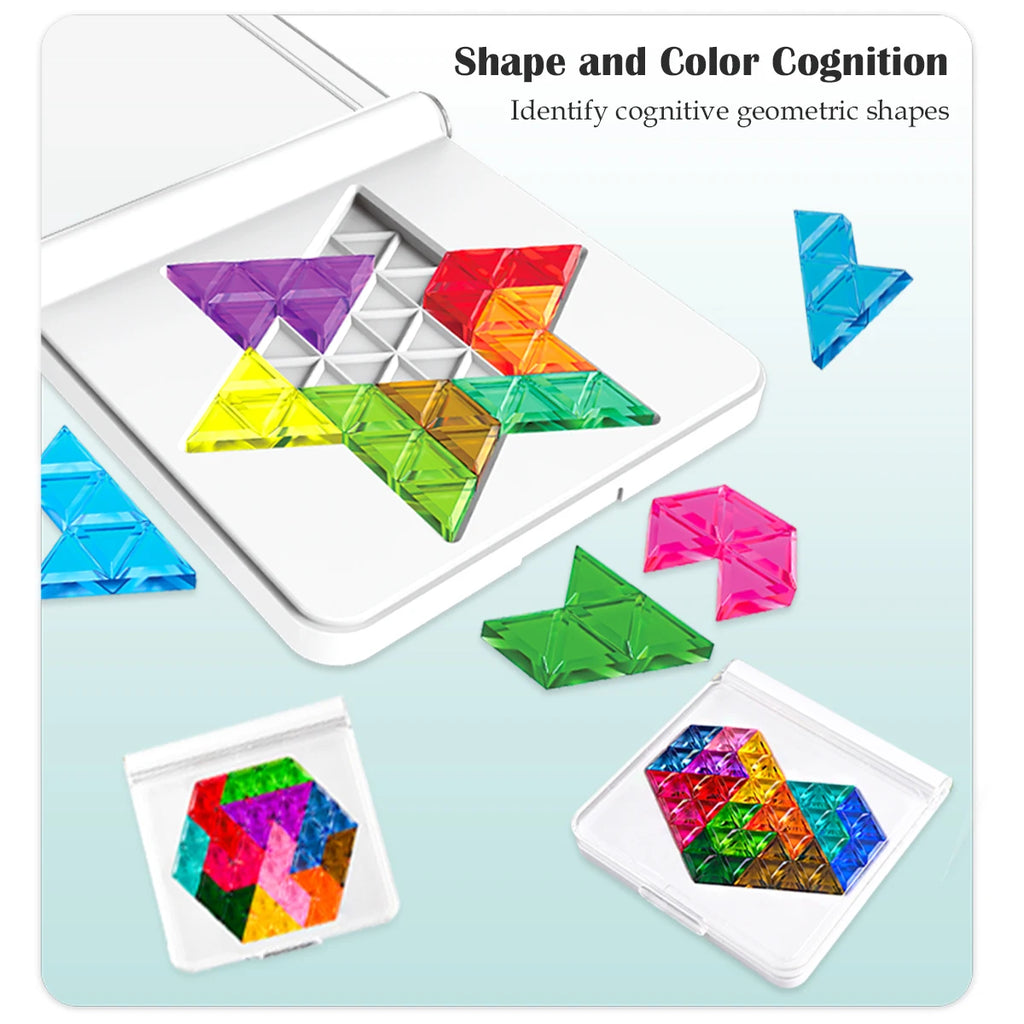Logic Puzzle Board Game – Shapes & Colors for Kids