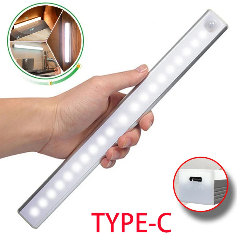 Wireless Motion Sensor LED Night Light – USB Rechargeable
