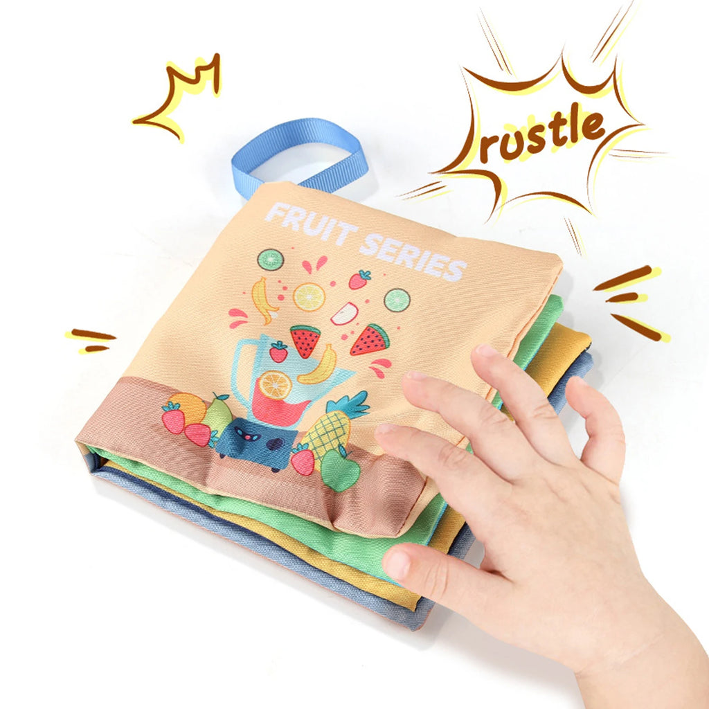 Montessori 3D Touch & Feel Sensory Cloth Book for Babies
