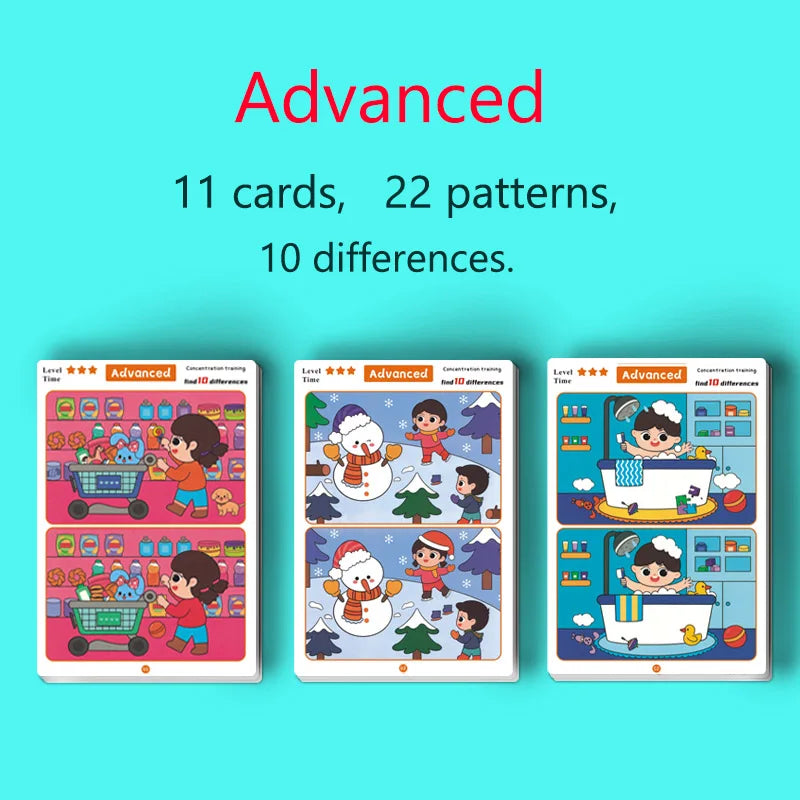 Spot the Difference – Reusable Educational Game Cards