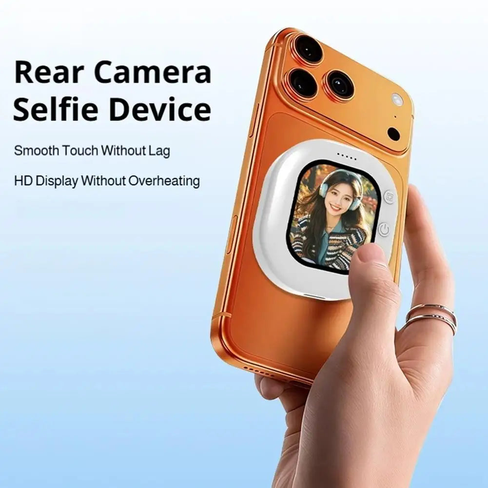 Phone Selfie Monitor Screen Holder – Rear Camera Vlogging Clip